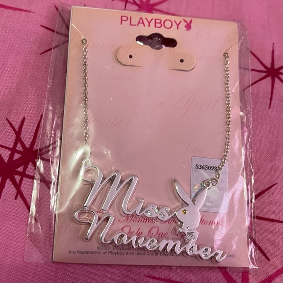 PLAYBOY Jewelry - SOLD Playboy Miss November Necklace Silver